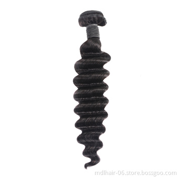 Loose Deep Virgin Human Hair Weaves Hot Selling Malaysian Cuticle Aligned Unprocessed Hair Human Extensions Loose Deep